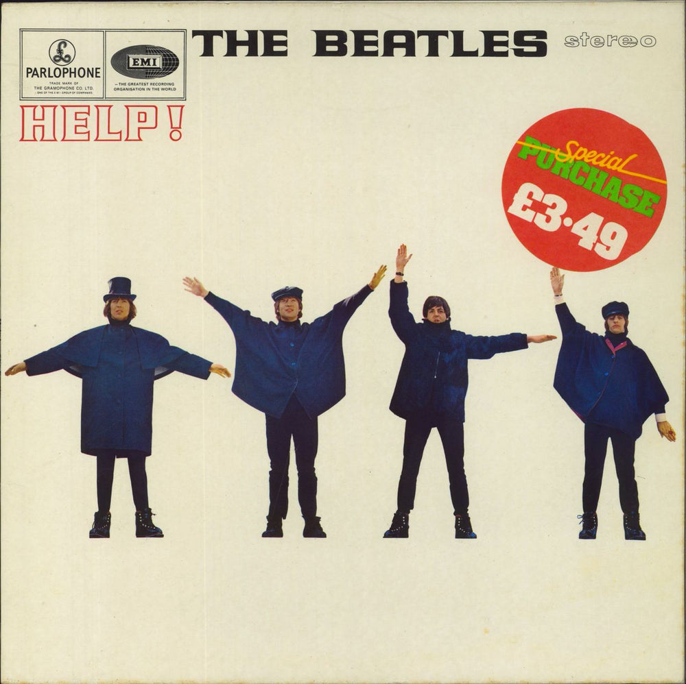 The Beatles Help! - EMI - Fr Lam UK vinyl LP album (LP record) PCS3071