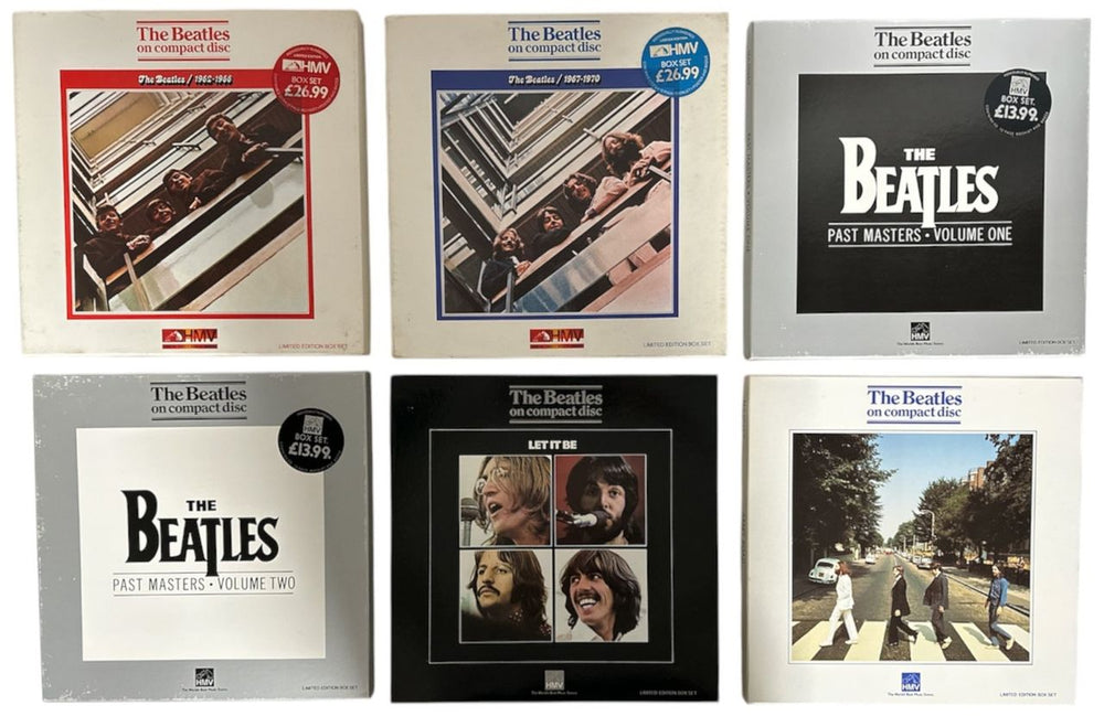 The Beatles HMV Boxed Sets - Complete Set with HMV price stickers UK CD Album Box Set BTLDXHM593208