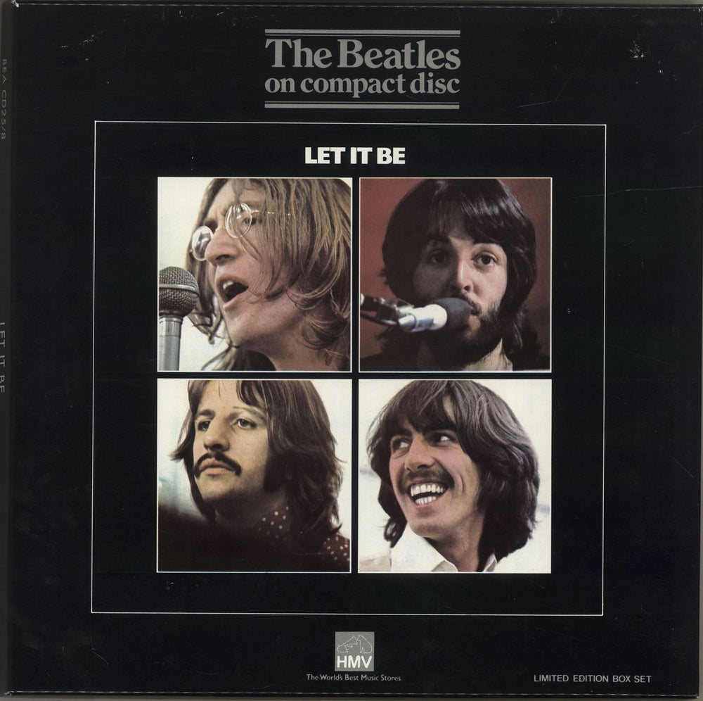 The Beatles Let It Be - EX UK CD Album Box Set BEACD25/8