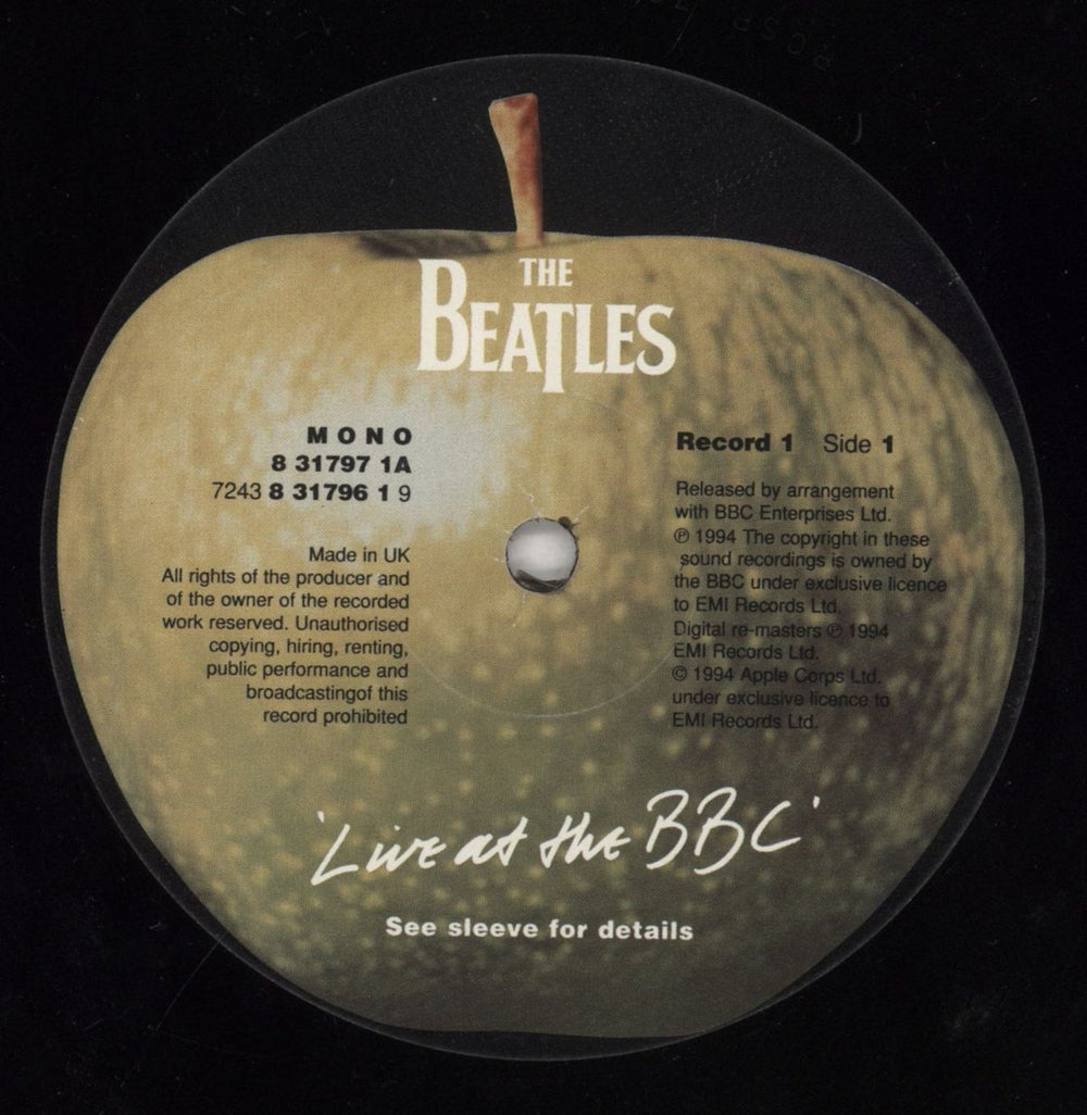 The Beatles Live At The BBC - EX UK 2-LP vinyl record set (Double LP Album) BTL2LLI699508