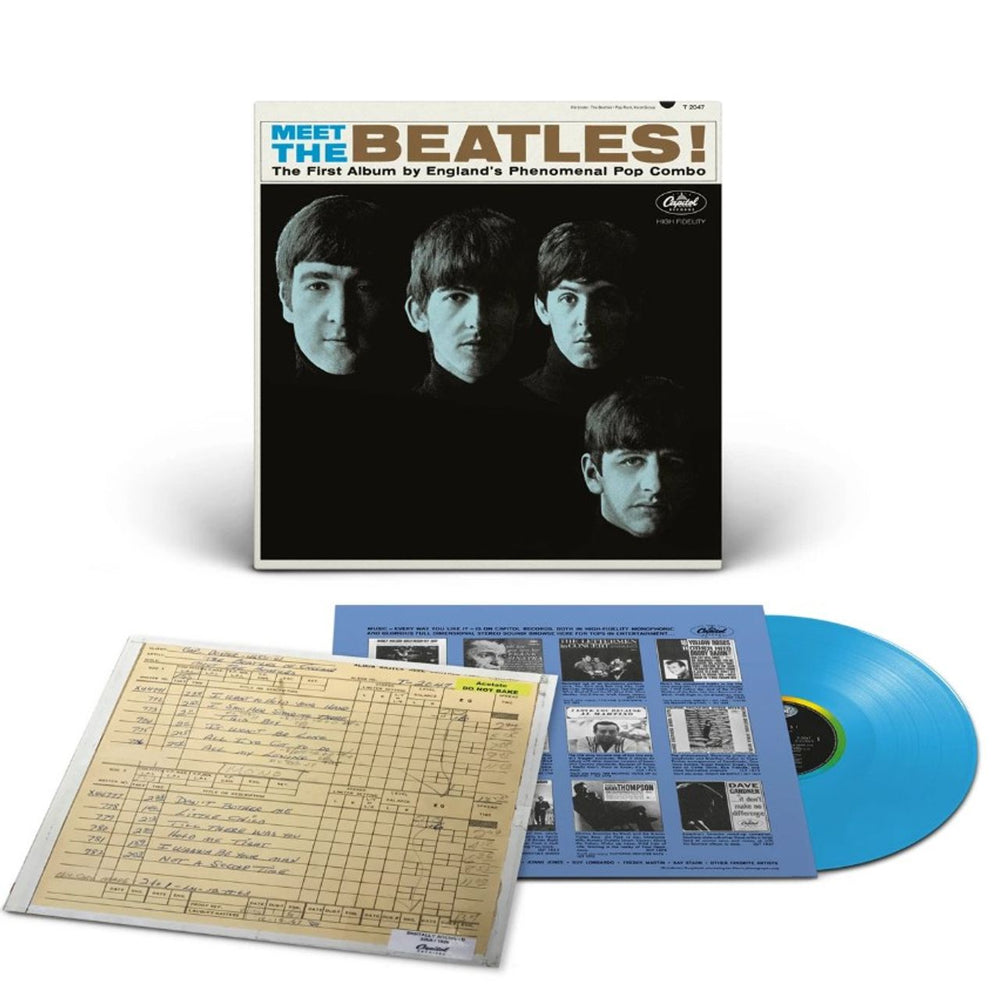 The Beatles Meet The Beatles - 180 Gram Blue Vinyl - Sealed UK vinyl LP album (LP record) BTLLPME858435