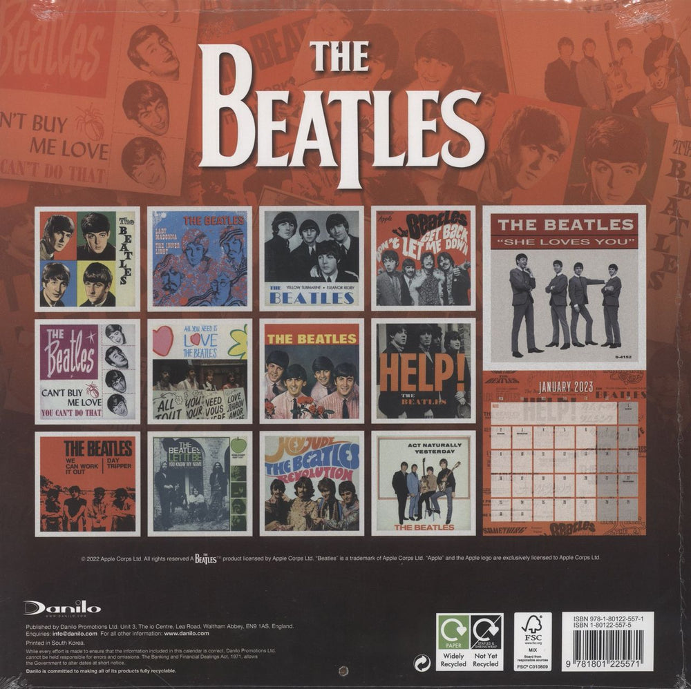 The Beatles Official Calendar 2023 - Sealed UK calendar 9781801225571