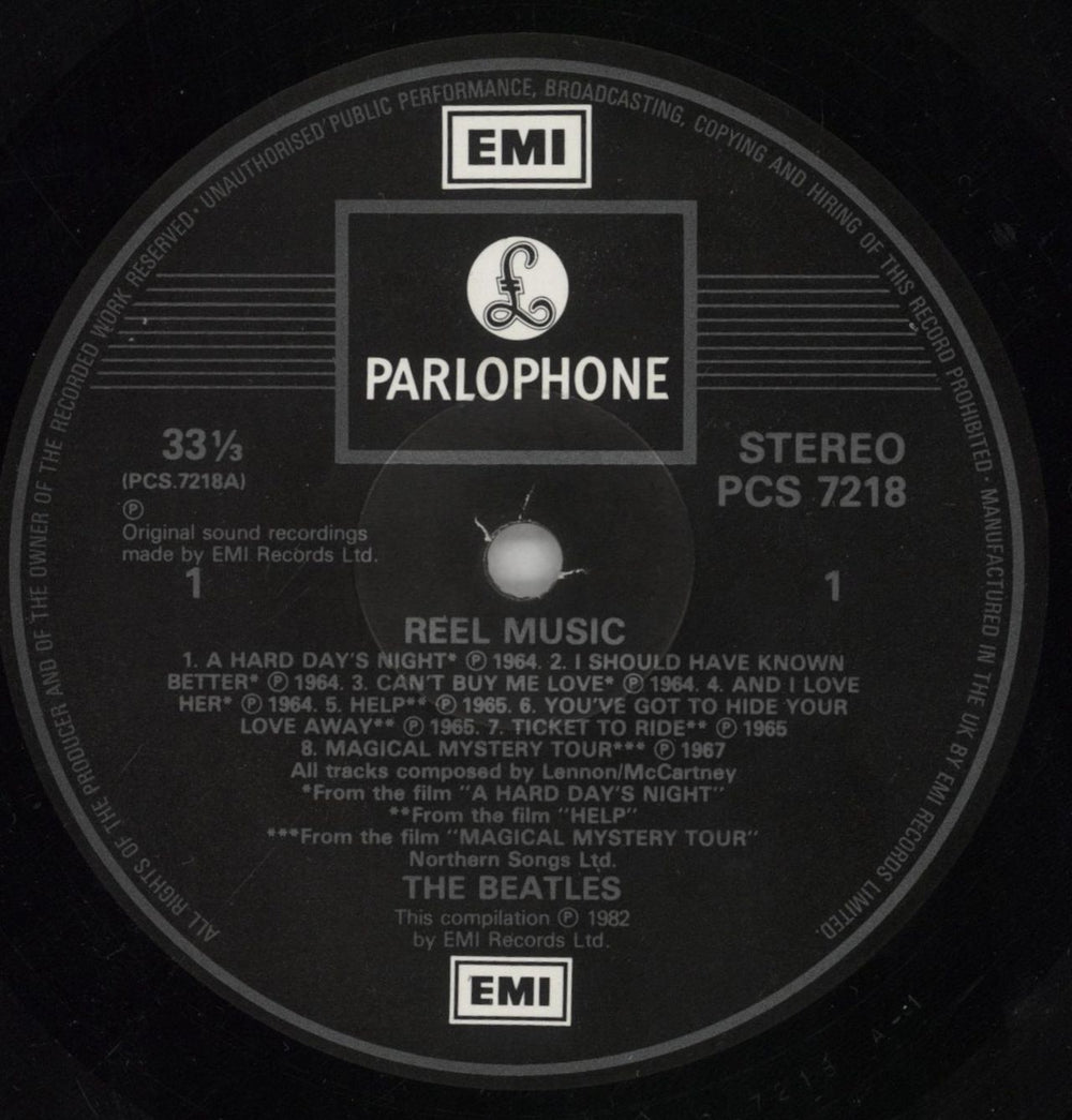 The Beatles Reel Music - EX UK vinyl LP album (LP record) BTLLPRE859464