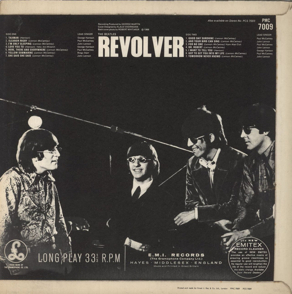 The Beatles Revolver - 3rd - Ernest J Day Sleeve - VG UK vinyl LP album (LP record) BTLLPRE822516