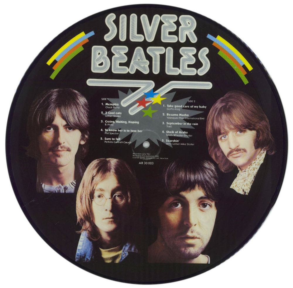 The Beatles Silver Beatles US picture disc LP (vinyl picture disc album)