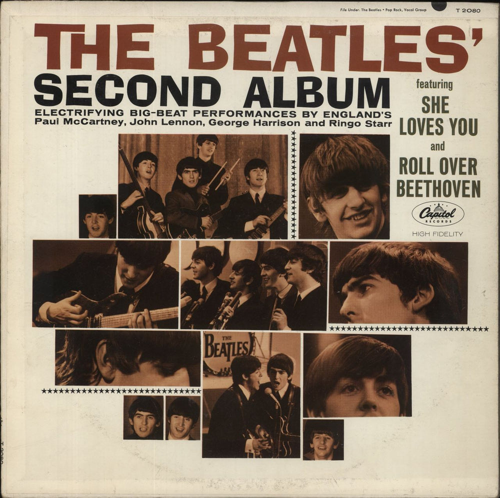 The Beatles The Beatles Second Album EX US vinyl LP album (LP record) T2080