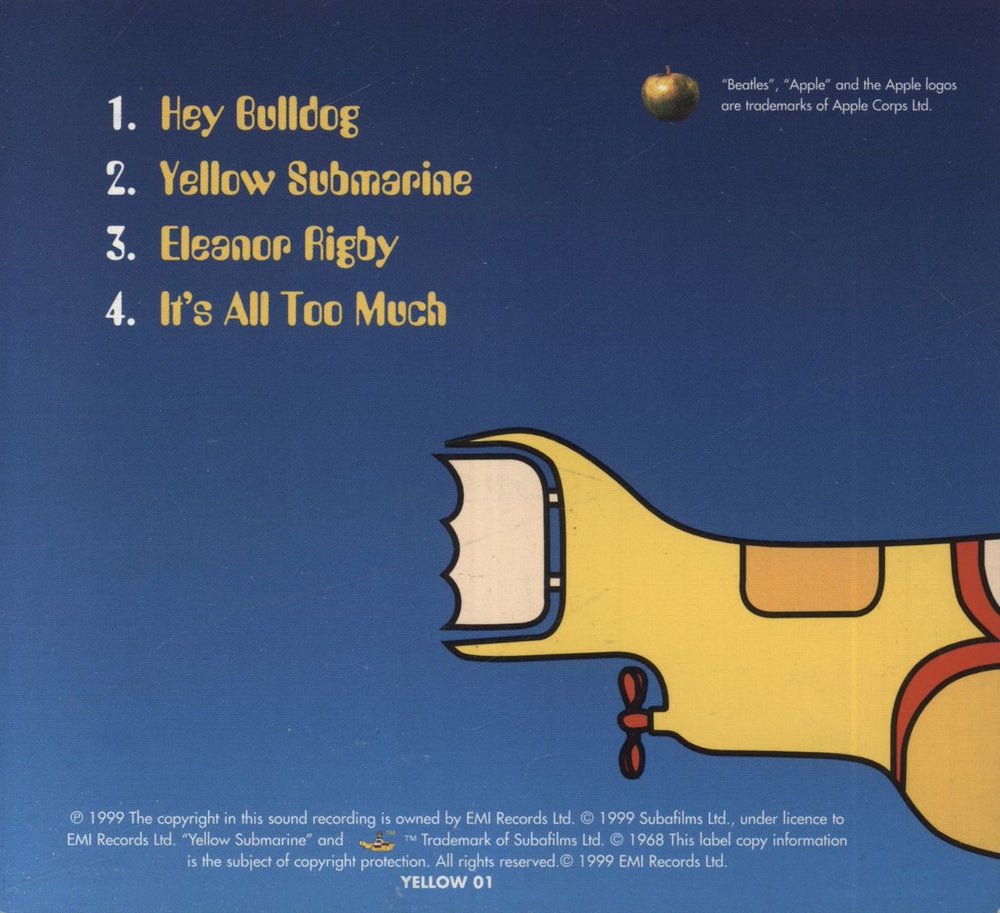 The Beatles Yellow Submarine Press Kit UK Promo media press kit 1999