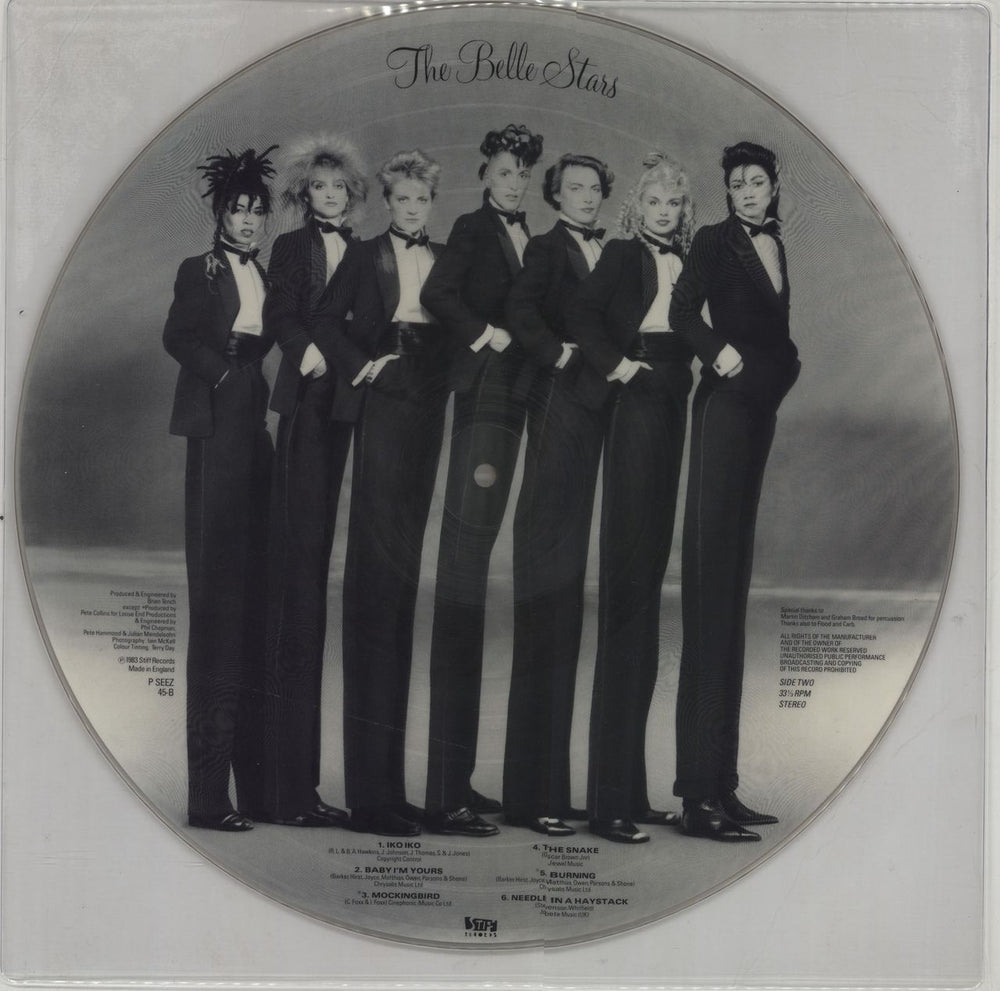 The Belle Stars The Belle Stars UK picture disc LP (vinyl picture disc album) BSTPDTH116653