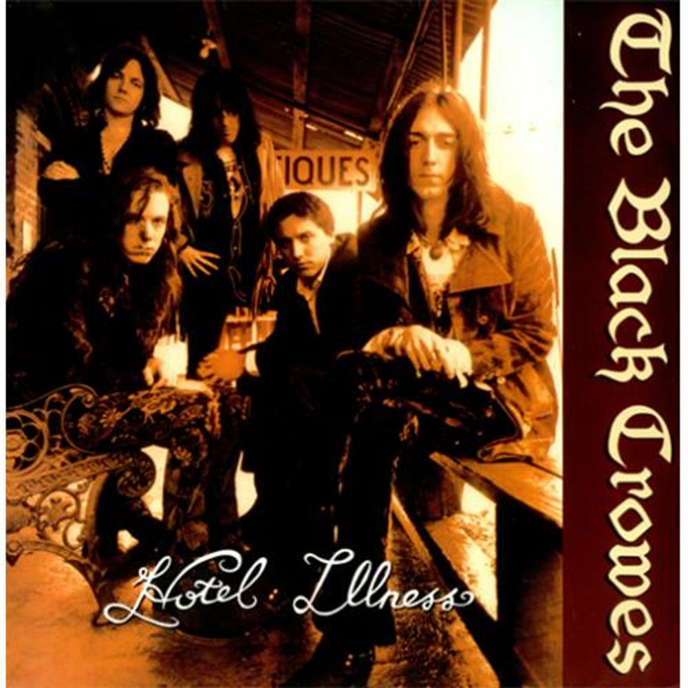 The Black Crowes Hotel Illness - Clear vinyl UK 12" vinyl single (12 inch record / Maxi-single) DEFX23