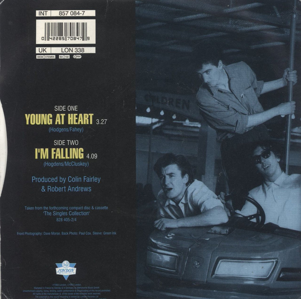 The Bluebells Young At Heart UK 7" vinyl single (7 inch record / 45) 042285708479