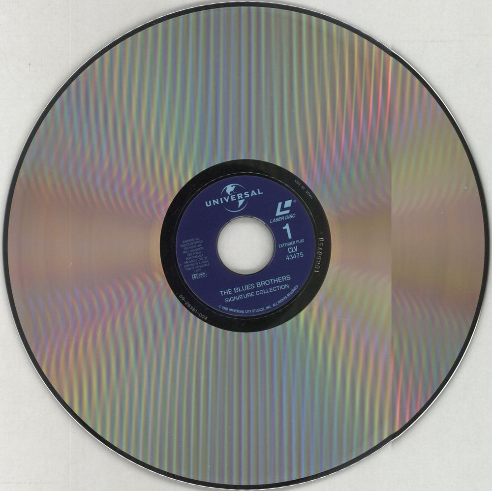 The Blues Brothers The Blues Brothers US laserdisc / lazerdisc BLULZTH857366