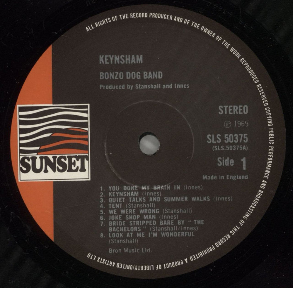 The Bonzo Dog Doo Dah Band Keynsham UK vinyl LP album (LP record) BDBLPKE612066