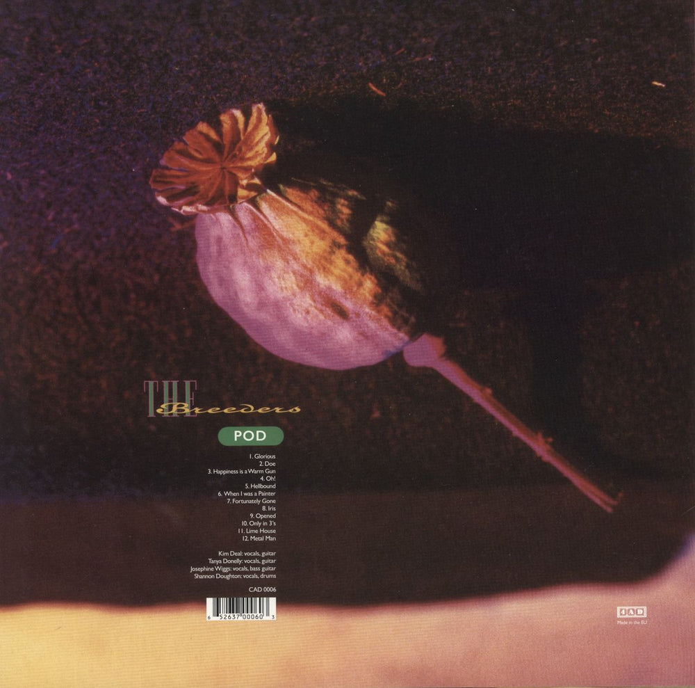 The Breeders Pod - Pink Vinyl UK vinyl LP album (LP record) 5014436000614