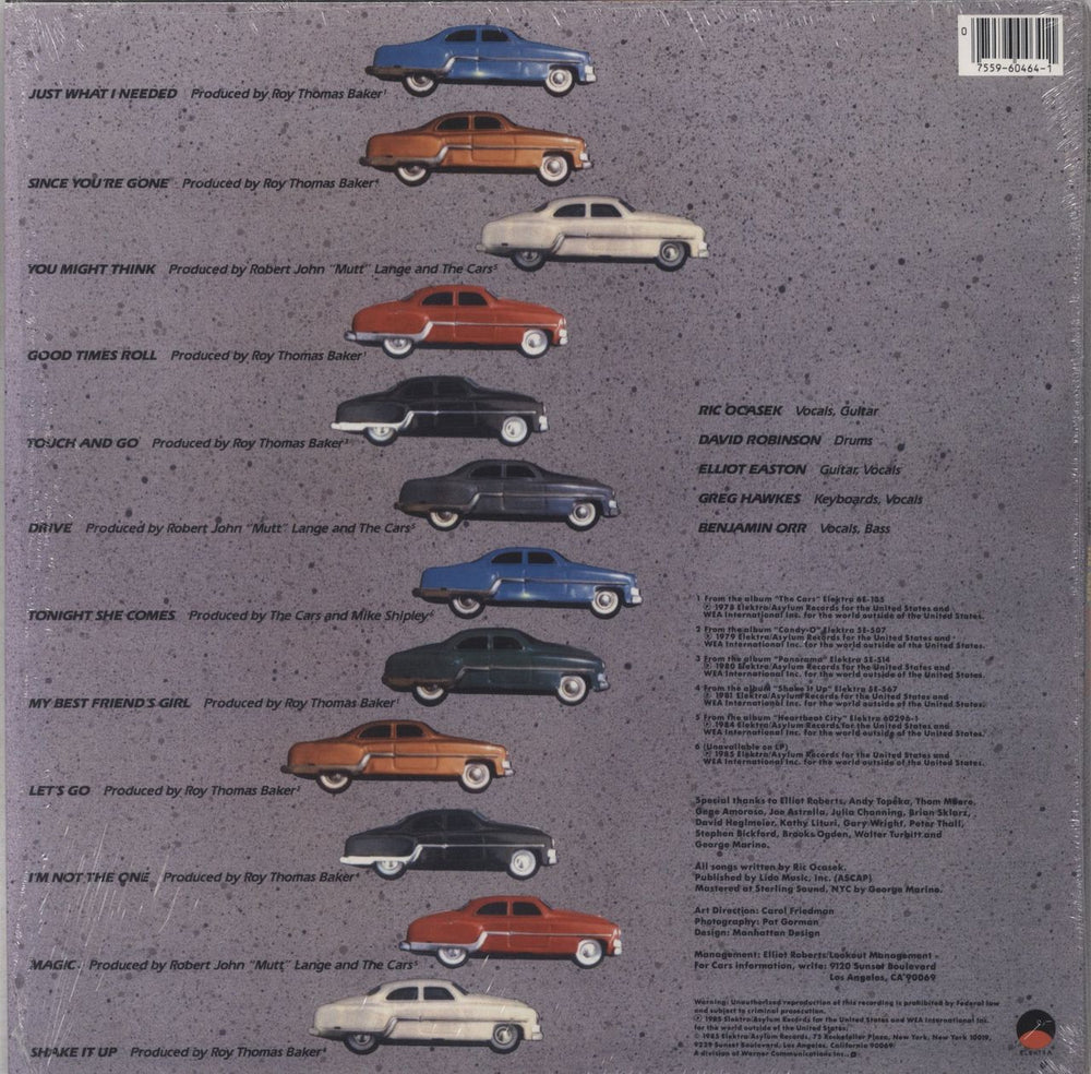 The Cars Greatest Hits - Club Edition US vinyl LP album (LP record) C-RLPGR844848