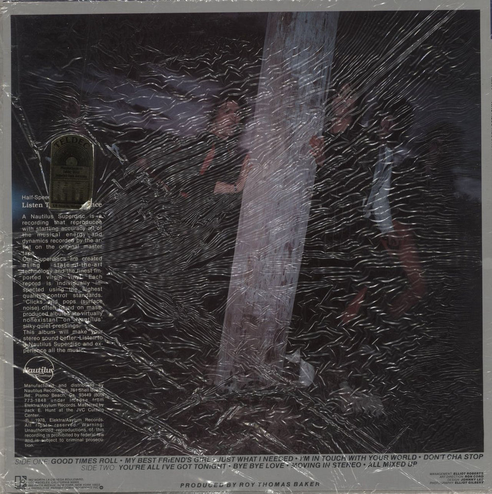 The Cars The Cars US vinyl LP album (LP record)