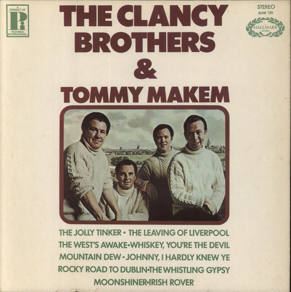 The Clancy Brothers & Tommy Makem The Clancy Brothers & Tommy Makem UK vinyl LP album (LP record) SHM729
