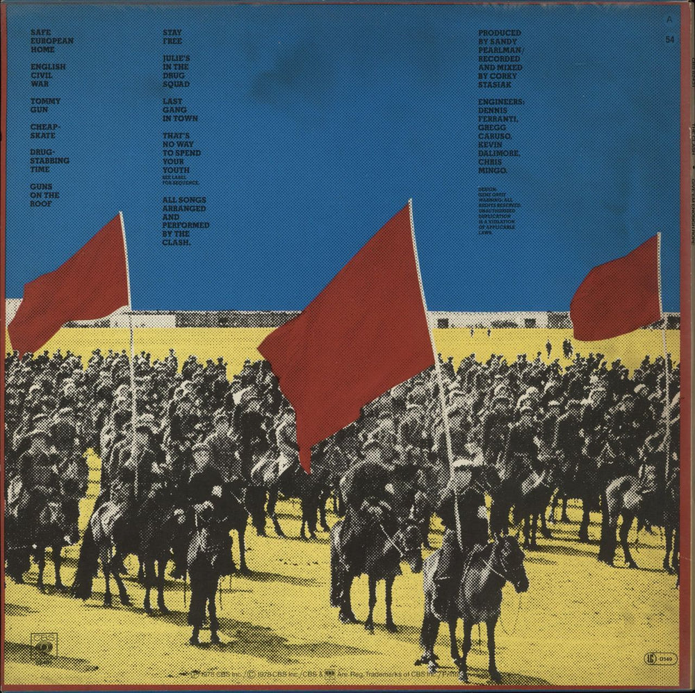 The Clash Give 'Em Enough Rope Dutch vinyl LP album (LP record)