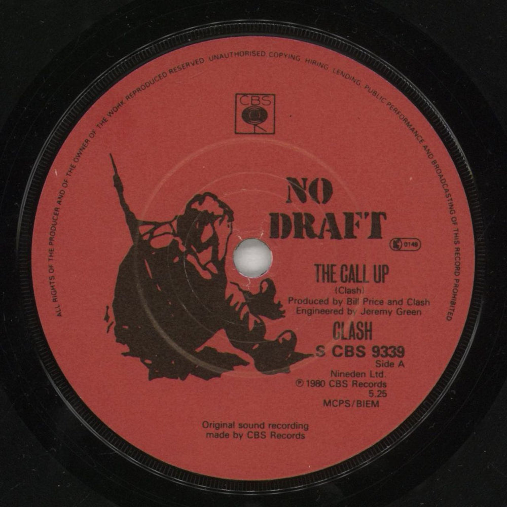 The Clash The Call Up UK 7" vinyl single (7 inch record / 45) CSH07TH717468