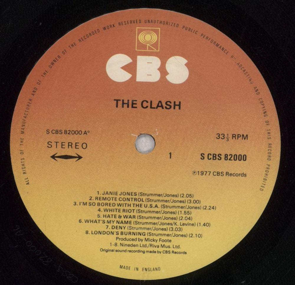 The Clash The Clash - 1st - EX UK vinyl LP album (LP record) CSHLPTH547801