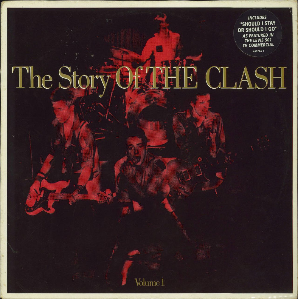 The Clash The Story Of The Clash Volume 1 - Stickered - VG UK 2-LP vinyl record set (Double LP Album) 4602441