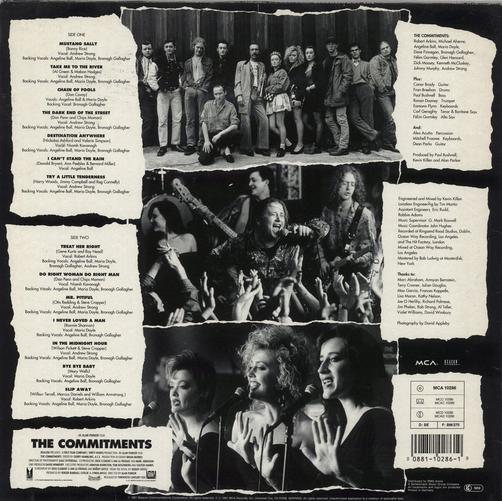 The Commitments The Commitments German vinyl LP album (LP record) 008811028619