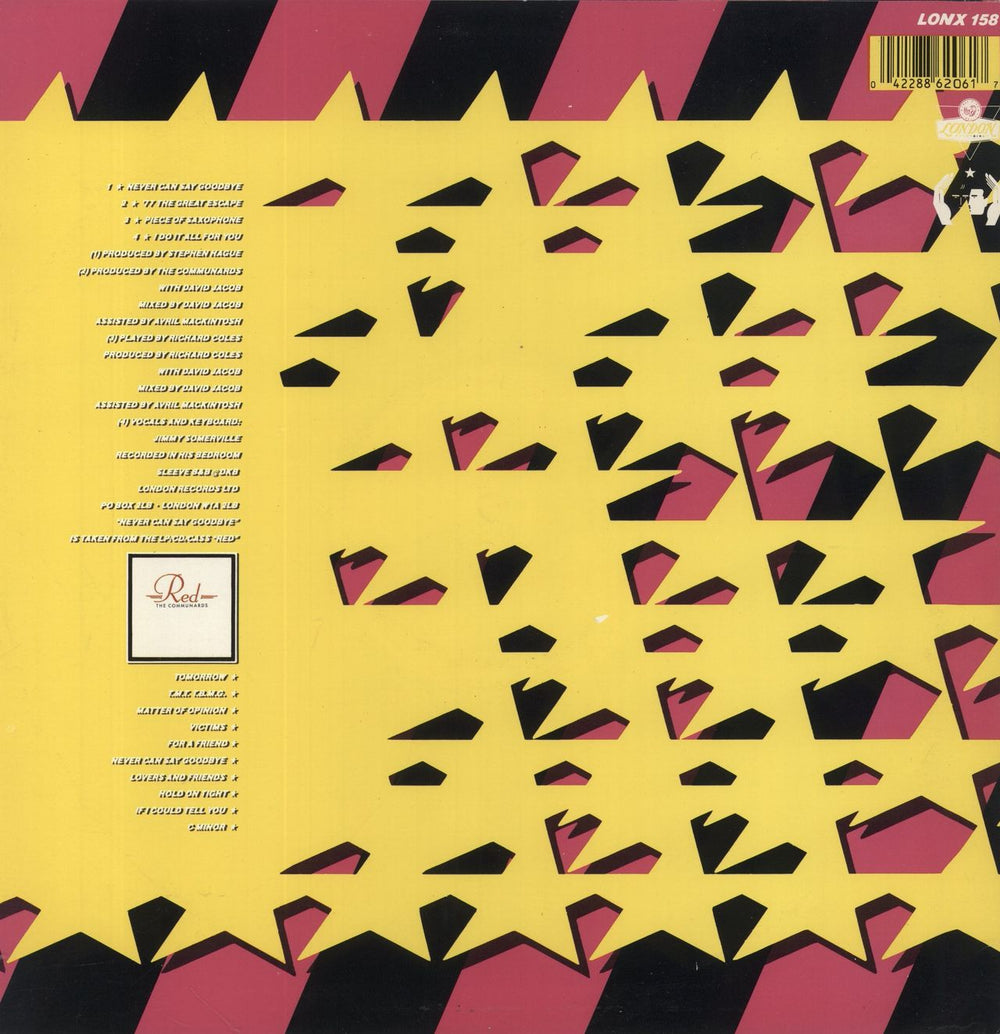 The Communards Never Can Say Goodbye UK 12" vinyl single (12 inch record / Maxi-single) 042288620617