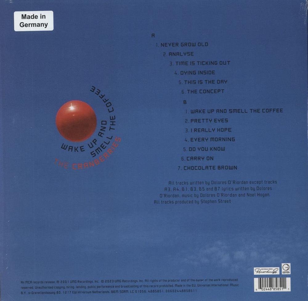 The Cranberries Wake Up And Smell The Coffee - Transparent Vinyl - RSD 2023 UK vinyl LP album (LP record) 602448858511