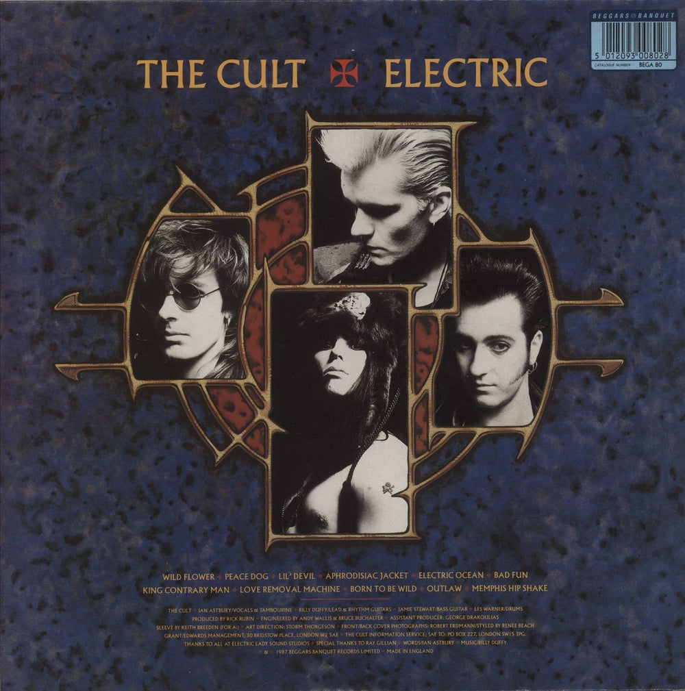 The Cult Electric UK vinyl LP album (LP record) 5012093008011
