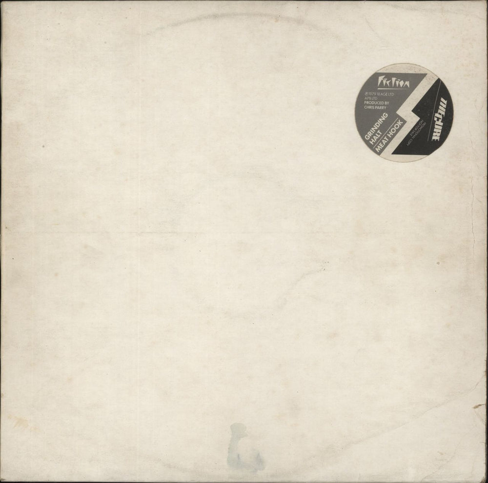 The Cure Grinding Halt UK Promo 12" vinyl single (12 inch record / Maxi-single) CUR1