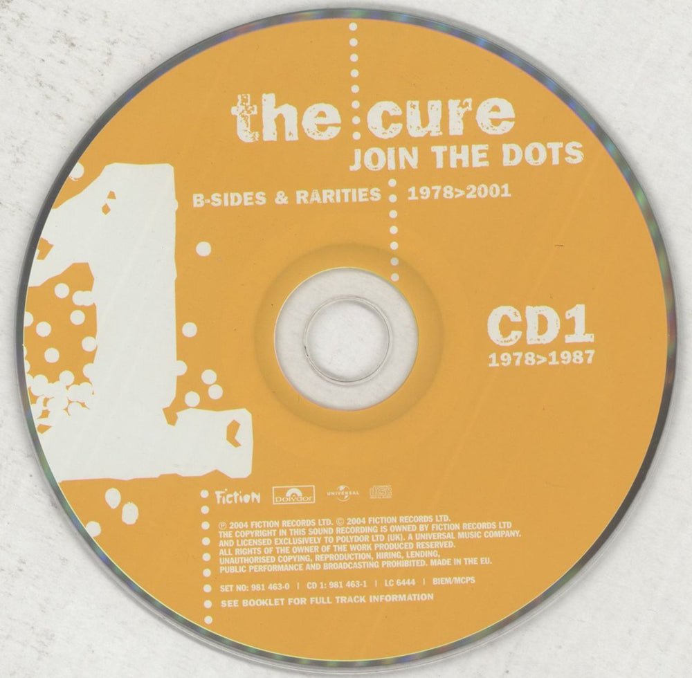The Cure Join The Dots: B-Sides & Rarities 1978-2001 UK 4-CD album set CUR4CJO724377