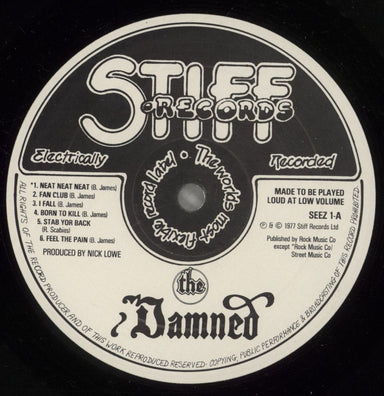 The Damned Damned Damned Damned - Hot Rods Sleeve - EX UK vinyl LP album (LP record) DAMLPDA882238
