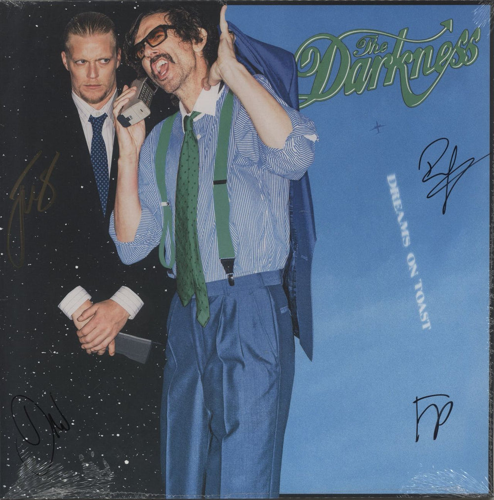 The Darkness Dreams On Toast - Red Vinyl + Fully Autographed - Sealed UK vinyl LP album (LP record) COOKLP922AM