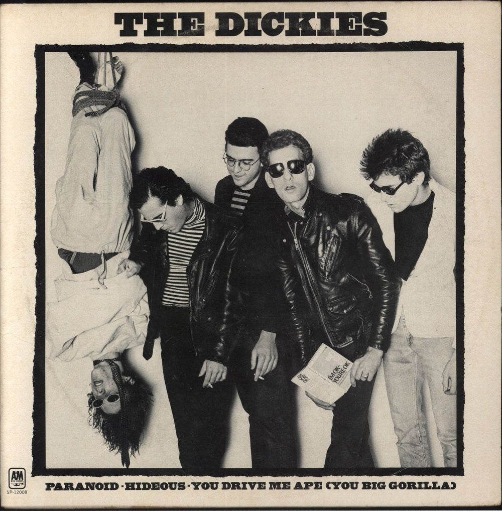 The Dickies Paranoid - White Vinyl US 10" vinyl single (10 inch record) SP-12008