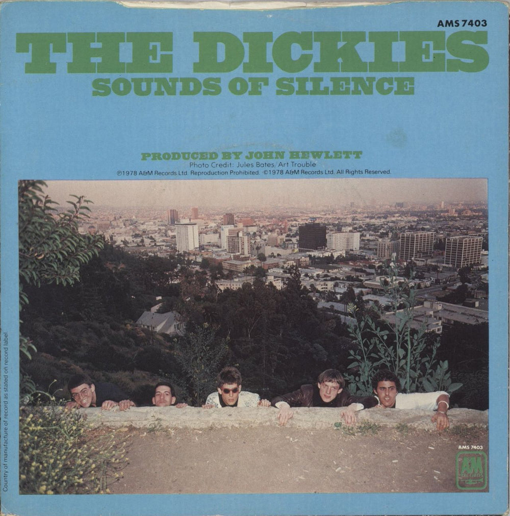 The Dickies Silent Night - White Vinyl + Sleeve UK 7" vinyl single (7 inch record / 45)