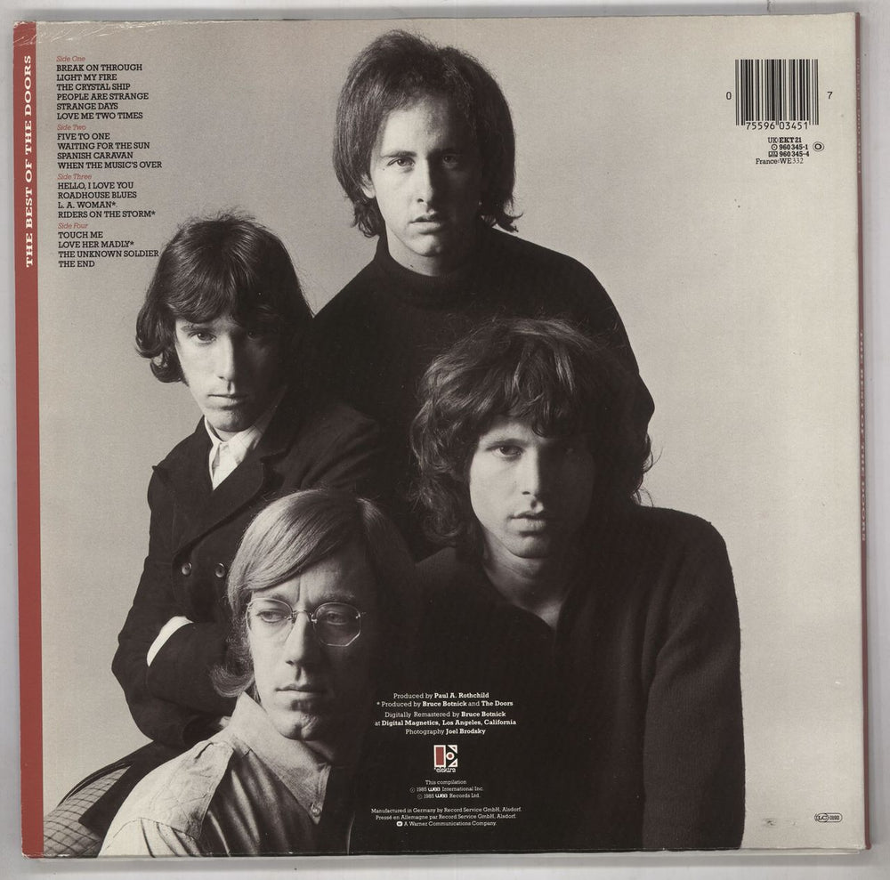 The Doors The Best Of The Doors - EX UK 2-LP vinyl record set (Double LP Album) 075596034517