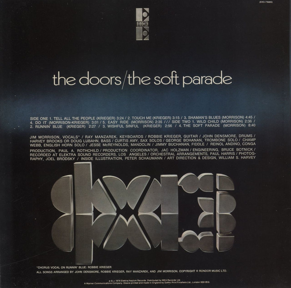 The Doors The Soft Parade - 4th - EX UK vinyl LP album (LP record)