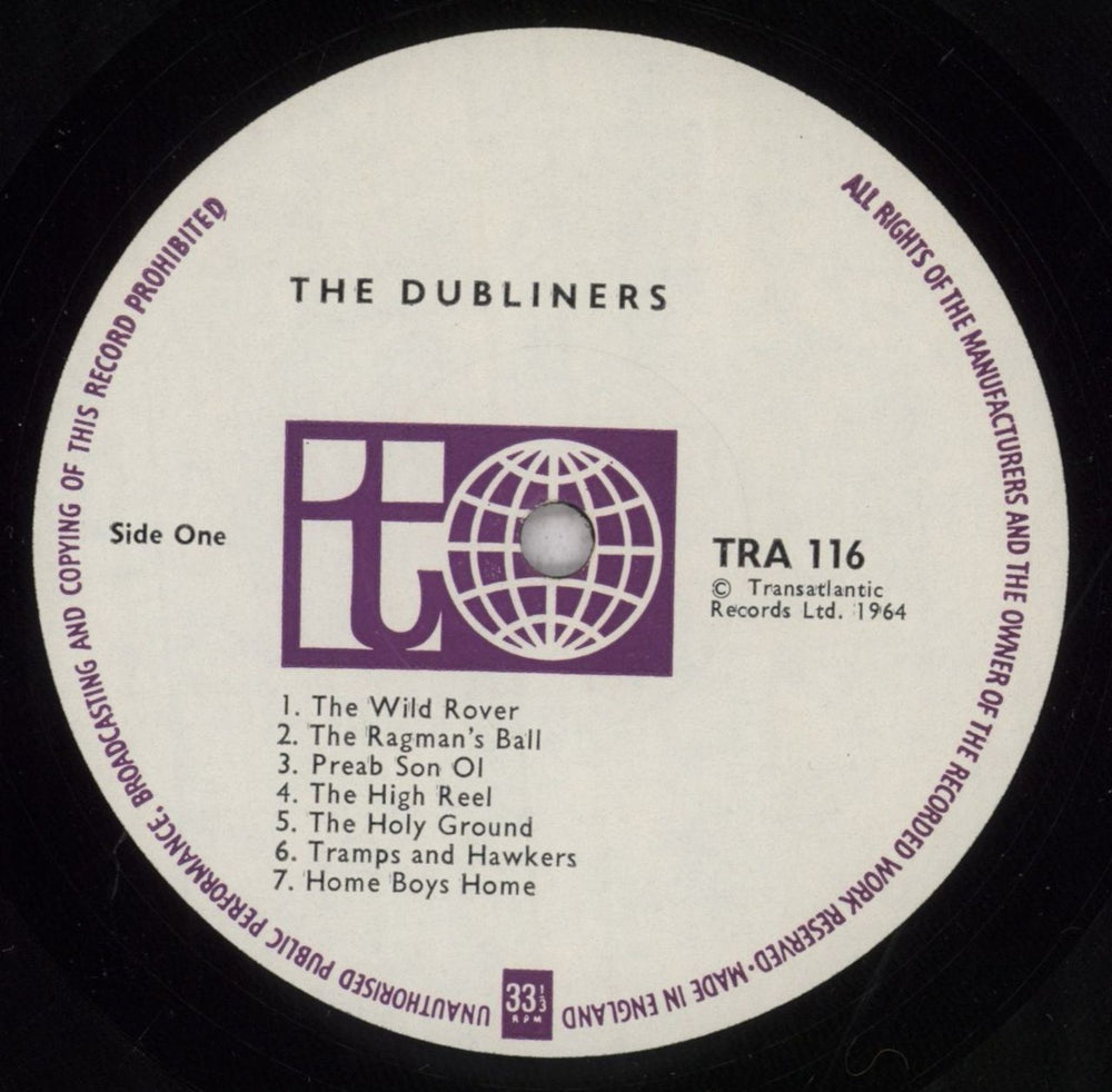 The Dubliners The Dubliners UK vinyl LP album (LP record) TIQLPTH840008