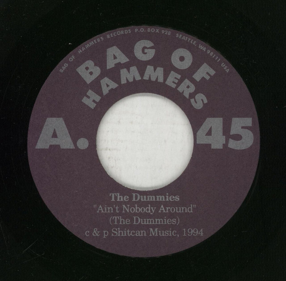 The Dummies Ain't Nobody Around US 7" vinyl single (7 inch record / 45) UMM07AI870430