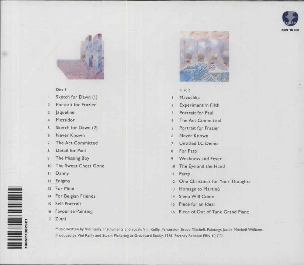 The Durutti Column LC UK 2 CD album set (Double CD)