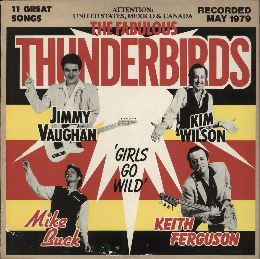 The Fabulous Thunderbirds Girls Go Wild UK vinyl LP album (LP record) CHR1250