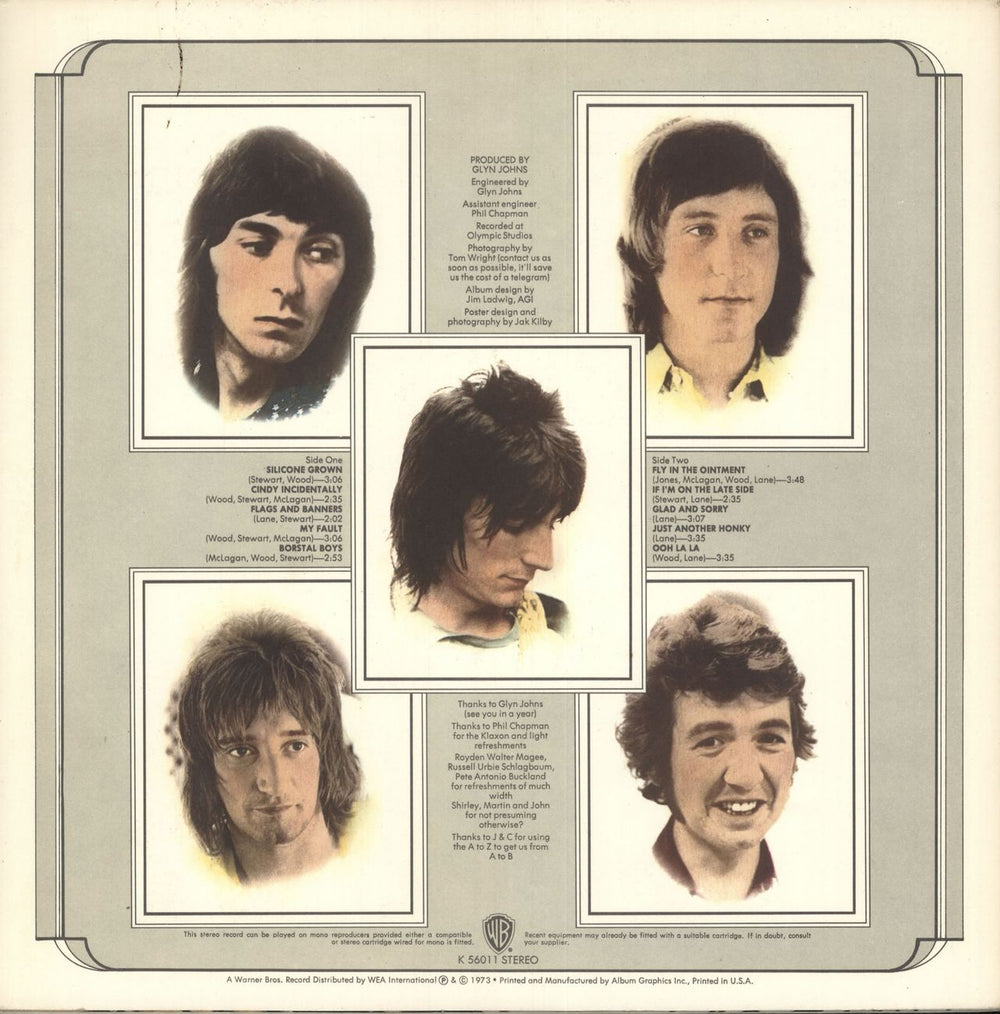 The Faces Ooh La La - 1st + Poster UK vinyl LP album (LP record)