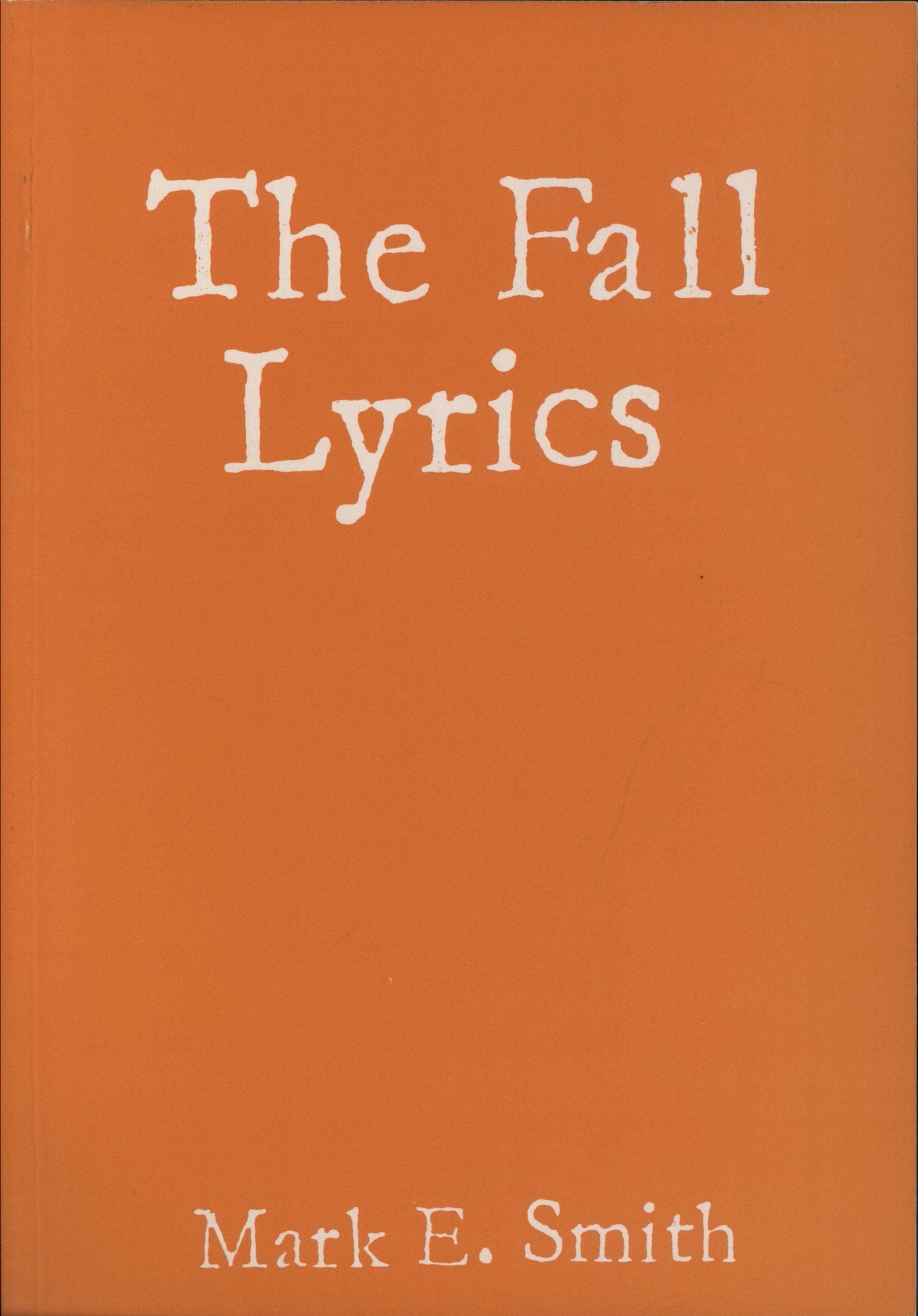 The Fall The Fall Lyrics German book
