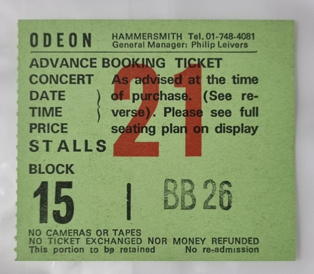 The Firm (Rock) The Firm + Ticket Stub UK tour programme