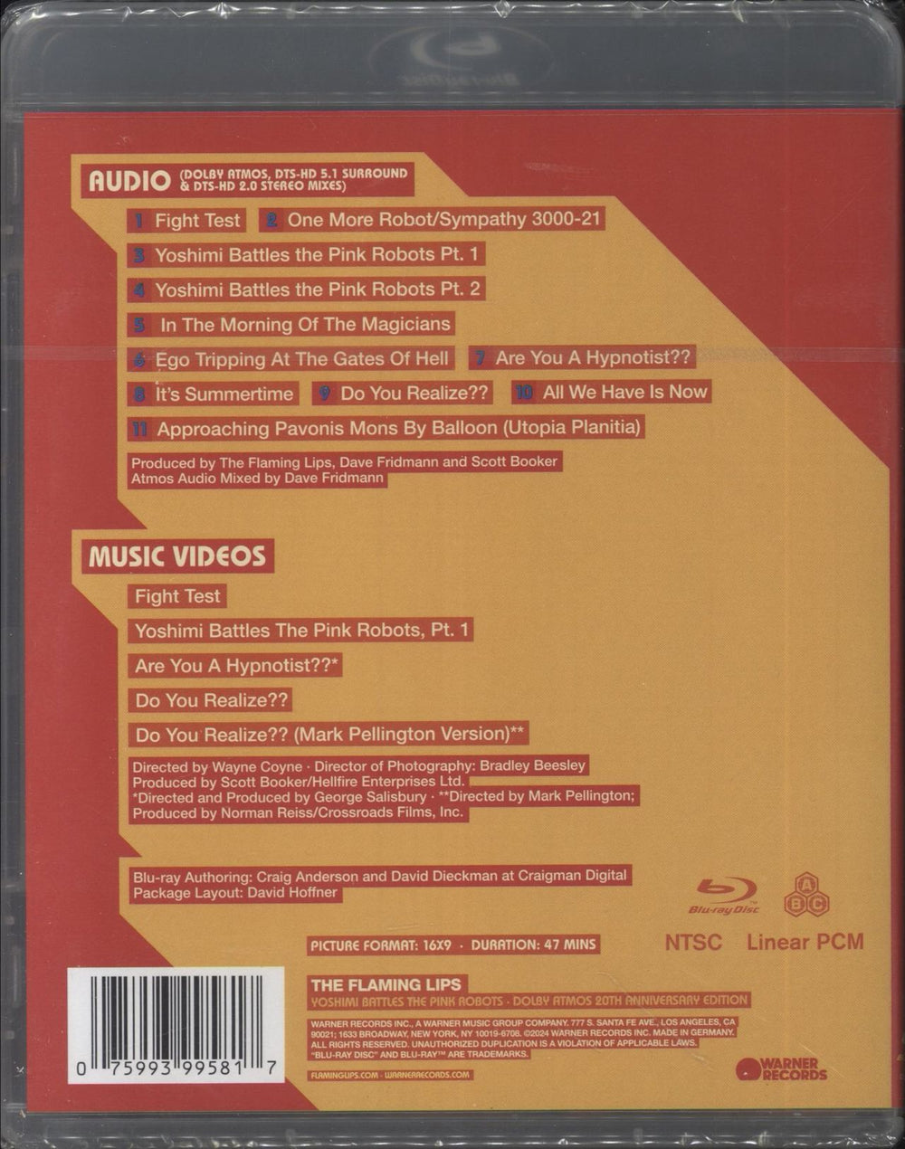 The Flaming Lips Yoshimi Battles The Pink Robots - 20th Anniversary - Dolby Atmos - Sealed German CD album (CDLP) 075993995817
