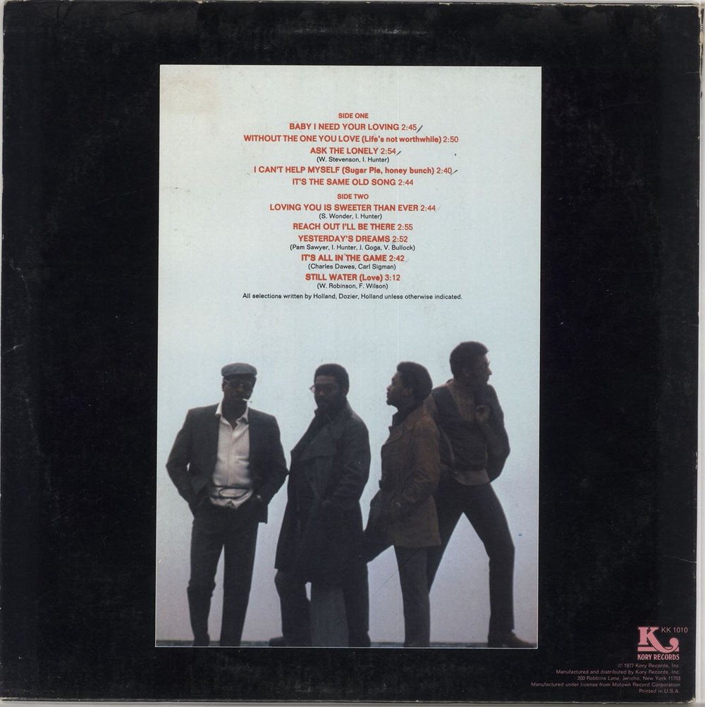 The Four Tops The Best Of The Four Tops US vinyl LP album (LP record)
