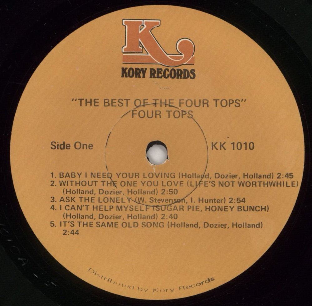The Four Tops The Best Of The Four Tops US vinyl LP album (LP record) FTPLPTH722050