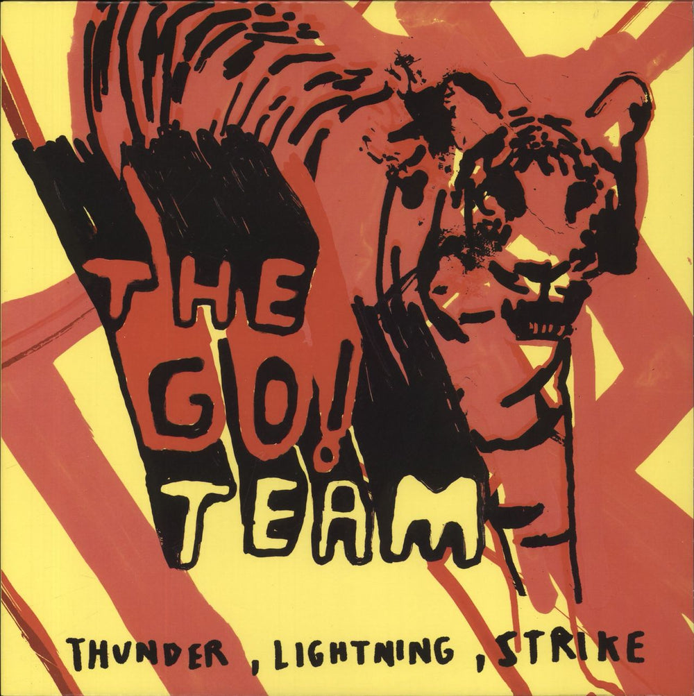 The Go! Team Thunder, Lightning, Strike - 180gm - Red & Yellow Vinyl - RSD UK vinyl LP album (LP record) MI040LPX2