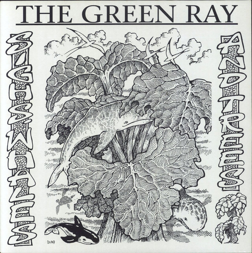 The Green Ray Sighs Whales And Trees - Green Vinyl UK 12" vinyl single (12 inch record / Maxi-single) ENT006