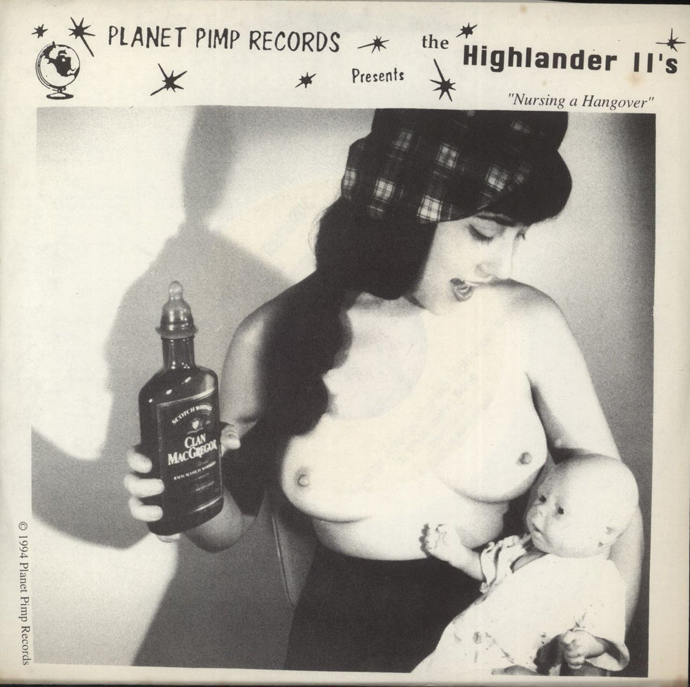 The Highlander Twos Nursing A Hangover US 7" vinyl single (7 inch record / 45) PP-006