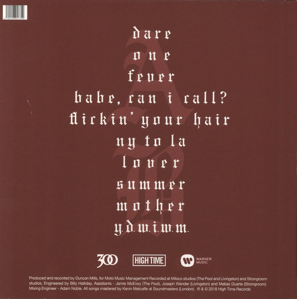 The Hunna Dare - Picture Disc UK picture disc LP (vinyl picture disc album) 190296954801